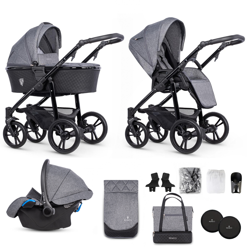 Venicci pram cheap denim grey